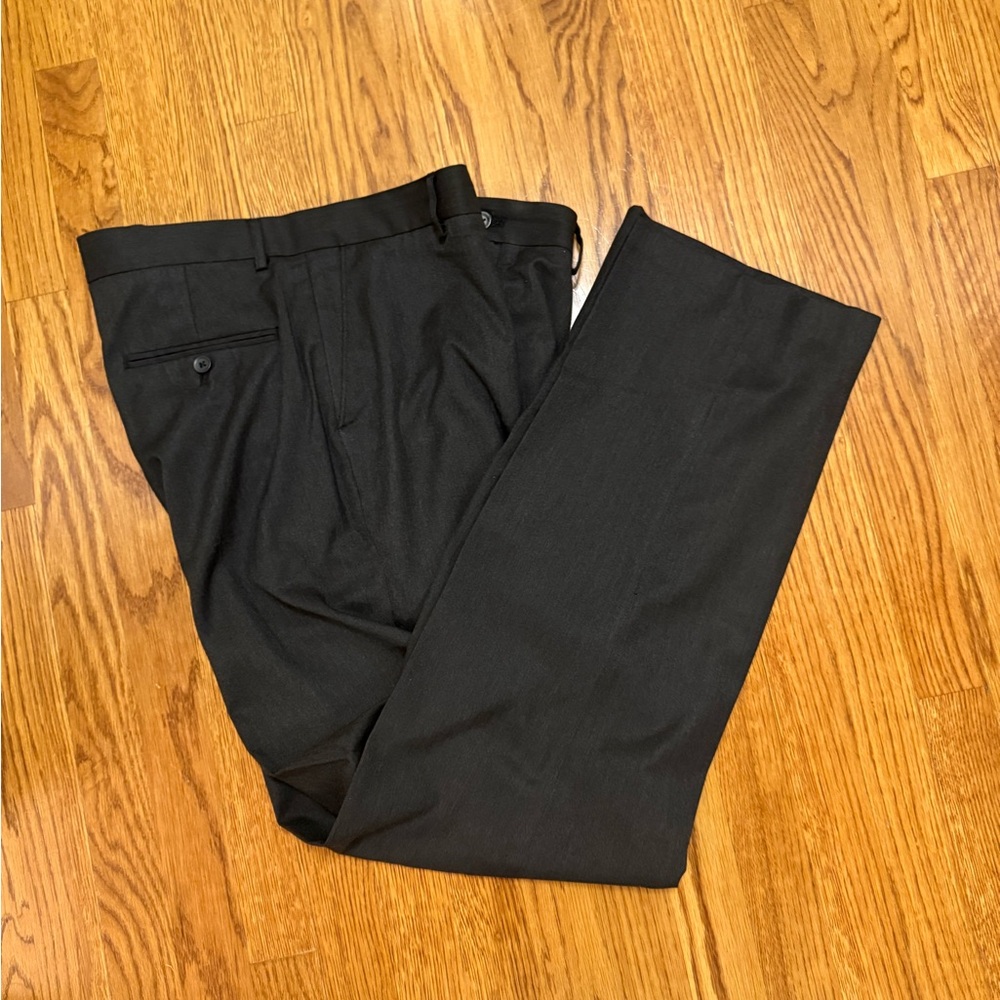 Men's charcoal grey dress pants